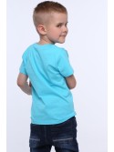 Boy\'s T-shirt with a number, blue NDZ4478 - Online store - Boutique